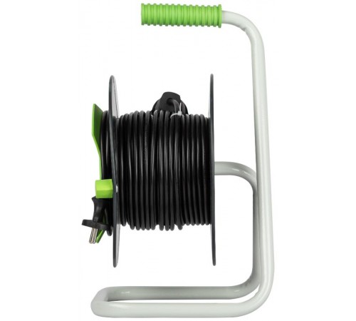 Удлинитель силовой ЭРА GREEN LINE GAZ-2x0.75-20m Greenline на катушке пластик 1 розетка без заземления 20м ПВС 2x0.75мм2   Б0065142  ЭРА