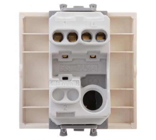 Кнопка "Ванильная дымка", "Avanti", 16A, 2 мод.  4405152  DKC