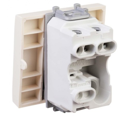 Кнопка "Ванильная дымка", "Avanti", 16A, 2 мод.  4405152  DKC