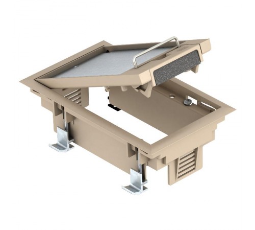 Лючок GES2DB (фальшпол) 3xModul45 (для 1xUT3, полиамид, бежевый)  7405108  OBO Bettermann