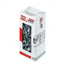 Саморезы универсальные 80х6,0 мм (75 шт) желтые - коробка с окном ( 0,686 кг)  102273  Tech-KREP