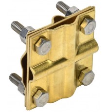Зажим заземл. крест. пол./прут.-пол./прут. латунь  ZGC13-40-1-16-40  IEK