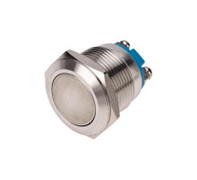 Кнопка антивандальная 19 Б/Фикс (2с винт) (ON)-OFF плоская  36-3411  REXANT