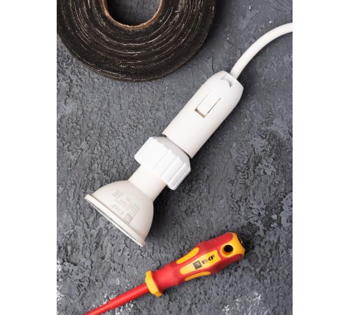 Переходник Е14-GU10 белый PROxima  AD-E14-GU10-w  EKF