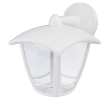 Светильник садово-парковый 4-гранный белый настенный вниз E27 IP44(У1) НБУ 07-40-002 "Дели 2" (8/48)  Б0051196  ЭРА