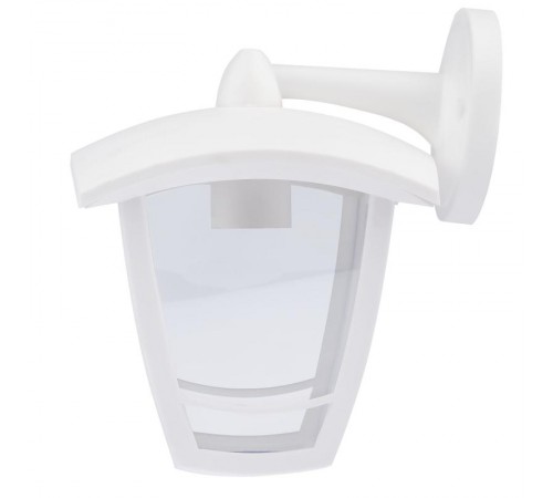 Светильник садово-парковый 4-гранный белый настенный вниз E27 IP44(У1) НБУ 07-40-002 "Дели 2" (8/48)  Б0051196  ЭРА