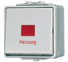 Аварийный выключатель для накладного монтажа, универсальный IP44  606HW  Jung