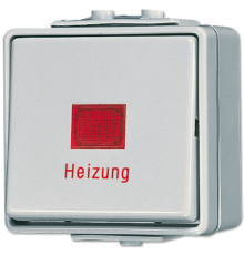 Аварийный выключатель для накладного монтажа, универсальный IP44  606HW  Jung