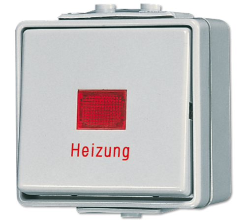 Аварийный выключатель для накладного монтажа, универсальный IP44  606HW  Jung