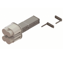 Элемент питающий + заглушка, тип 1, Cu, 6P+6P, 40A  LTC40MFED3AA000  DKC