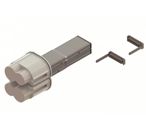 Элемент питающий + заглушка, тип 1, Cu, 6P+6P, 40A  LTC40MFED3AA000  DKC