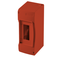 КМ2020-02 Корпус модульный открытой установки на 1-2 модуля, красный  КМ2020-02  HEGEL