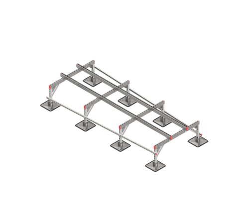 Опорная конструкция для установки оборудования TECHNORAPTOR STEELFOOT 1200х3000 тип 3  KM-TR-STF-SSEI-1200-3000-3  КМ - профиль