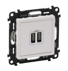 Valena LIFE DIY Белый Розетка 2-ая USB 240В/5В 1500мА  753412  Legrand