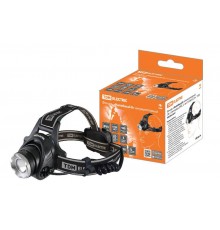 Фонарь "Налобный 8" аккумуляторный, 3Вт 1 светодиод CREE, Li-Ion 2x18650 2 Ач,  SQ0350-0047  TDM