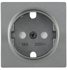НР-2-1-БА Накладка розет. с з/к с шт. BOLERO антрацит  ENB21-R-K95  IEK