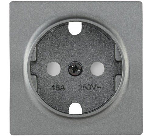 НР-2-1-БА Накладка розет. с з/к с шт. BOLERO антрацит  ENB21-R-K95  IEK