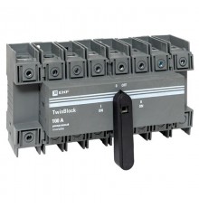 Рубильник 100A 4P реверсивный c рукояткой для прямой установки TwinBlock  tb-s-100-4p-rev  EKF