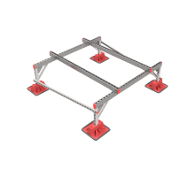 Опорная конструкция для установки оборудования TECHNORAPTOR LIGHTFOOT 1500х1500 тип 2  KM-TR-LTF-SSEI-1500-1500-2  КМ - профиль