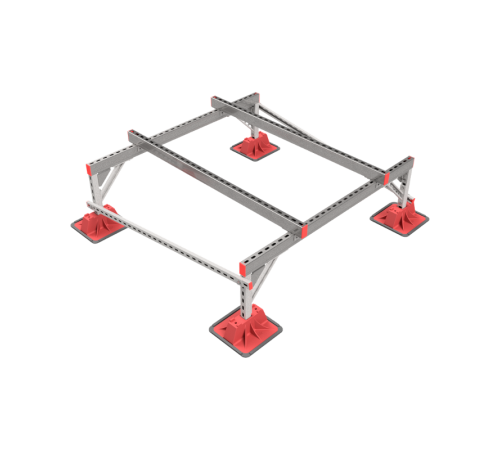 Опорная конструкция для установки оборудования TECHNORAPTOR LIGHTFOOT 1500х1500 тип 2  KM-TR-LTF-SSEI-1500-1500-2  КМ - профиль