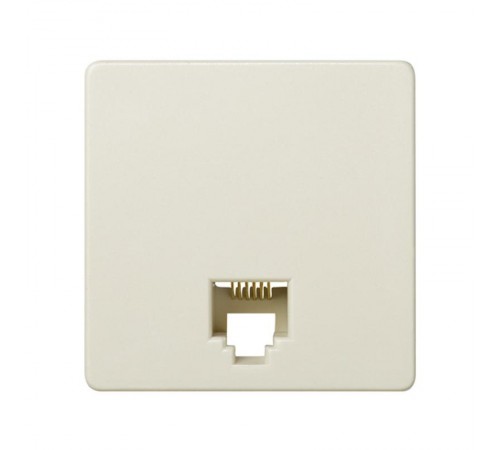 Simon 27 Розетка телефонная RJ-12, 6 контактов, широкий модуль, S27, слоновая кость  27481-32  Simon