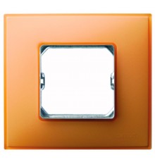 Simon 27 Рамка декоративная, 2 поста, (+суппорт), S27 Neos, Матовый, оранжевый  27772-64  Simon