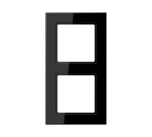 Рамка для вертикальной и горизонтальной установки, 2 поста; термопласт; черный; A550  A5582BFSW  Jung