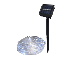 Светильник садовый на солнечной батарее  SLR-G06-100W дюралайт, белый., 100 LED  .5060098  ФАZА