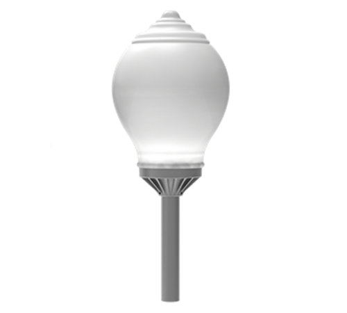 Светодиодный светильник парковый Omni-R торшерный 40 Вт 3000 K RAL7045 серый муар  V1-S0-70521-40000-6504030  VARTON