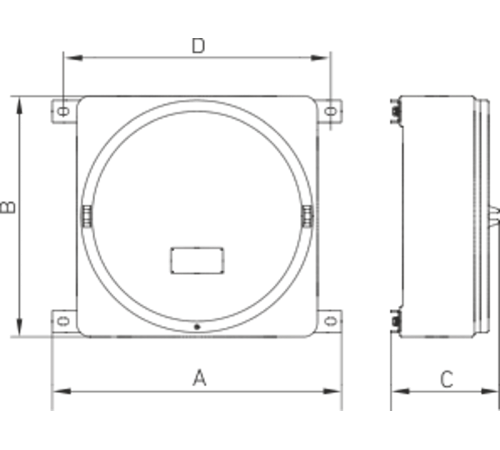 Оболочка алюминиевая взрывозащищенная LTJB-IIC-6  2327005610  Световые Технологии
