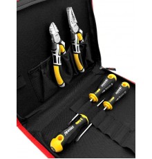 Набор отверток Ergonic SL, PH, PZ с бокорезами и пассатижами в сумке  40090504  Felo