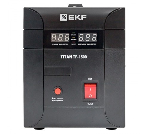 Стабилизатор напряжения электронный напольного исполнения модернизированый TITAN -ТF-1500  stab-TF-1500 EKF
