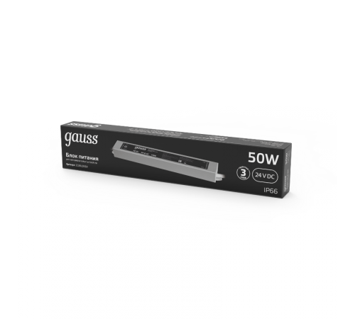 Блок питания 50W 24V IP66 1/50  202022050  Gauss