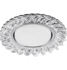 Светильник потолочный встраиваемый под лампу GX53 CD4034 20LED*2835 SMD 4000K, 15W GX53, без лампы, прозрачный, хром  40501  FERON