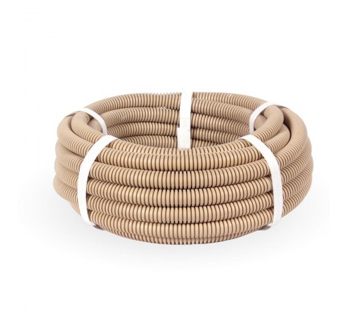 Труба гофрированная ПВХ легкая 350 Н сосна д20 (10 м/уп) с/з   PR01.0049  Промрукав