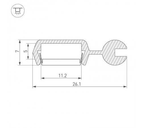 Профиль POLI-2000 ANOD  021738  Arlight