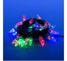 Гирлянда светодиодная с контроллером Клубничка  ULD-S0700-050/DGA MULTI IP20 STRAWBERRY  7м. 50 диодов мультиколор, шнур зеленый  UL-00005474  Uniel