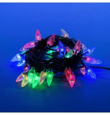 Гирлянда светодиодная с контроллером Клубничка  ULD-S0700-050/DGA MULTI IP20 STRAWBERRY  7м. 50 диодов мультиколор, шнур зеленый  UL-00005474  Uniel