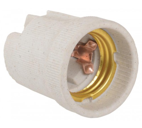 Патрон подвесной керамический Е27 (200 шт), стикер на изделии Пкр27-04-К43  EPC10-04-01-K01  IEK