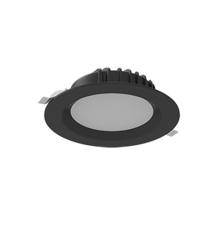 Cветильник светодиодный Downlight круглый встраиваемый 190*70 мм 16W 4000K IP54 RAL9005 черный муар  V1-R0-T0083-10000-4401640  VARTON