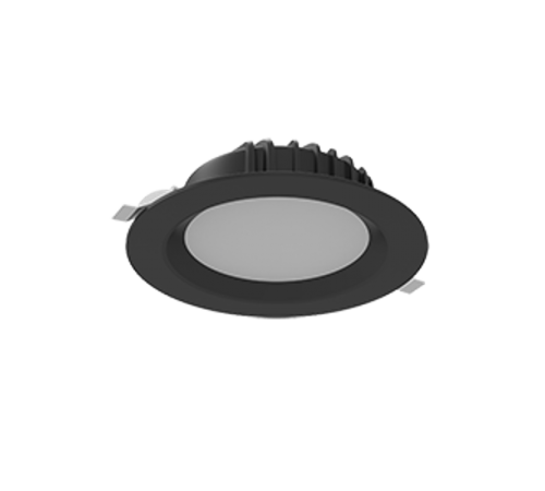 Cветильник светодиодный Downlight круглый встраиваемый 190*70 мм 16W 4000K IP54 RAL9005 черный муар  V1-R0-T0083-10000-4401640  VARTON