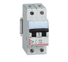 Выключатель автоматический двухполюсный DX 16A C 6кА  003433  Legrand