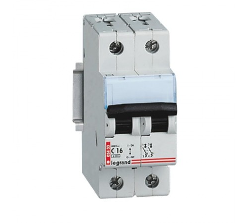Выключатель автоматический двухполюсный DX 16A C 6кА  003433  Legrand