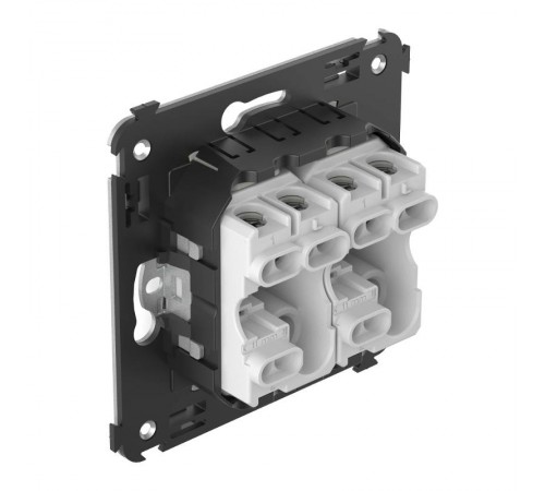 Переключатель двухклавишный в стену, "Avanti", "Белое облако"  4400114  DKC