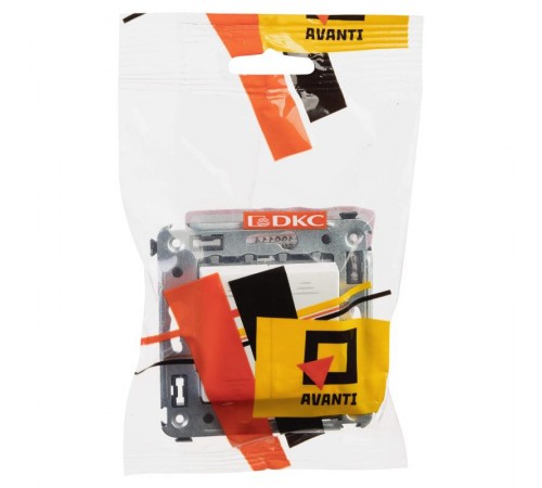 Переключатель двухклавишный в стену, "Avanti", "Белое облако"  4400114  DKC