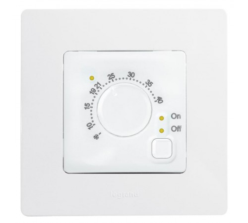 Etika Белый Регулятор теплого пола  672230  Legrand