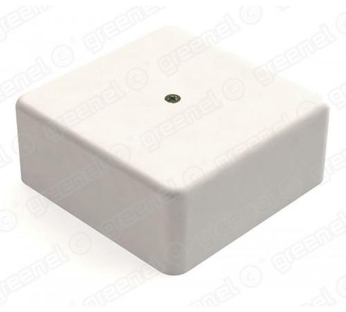 Коробка распределительная для о/п с кабель-каналом 100х100х44мм, IP40, цвет-БЕЛЫЙ (25шт)  GE41221-01  GREENEL