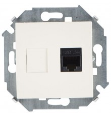 Simon 15 Сл. кость Розетка компьютерная  RJ45 кат.5e (AMP)  1591551-031  Simon