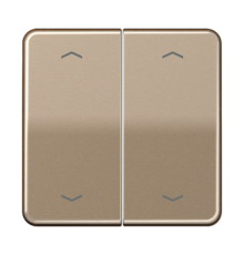 Клавиша для KNX кнопки, 2 группы с символами "стрелки"; металл; золотая бронза  CD102PGB  Jung