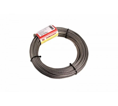 Трос нержавеющий d=4 мм, (моток 20 м)  09-5504  REXANT